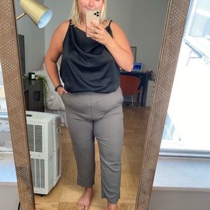 ANTHROPOLOGIE OLIVE GREEN TROUSERS PANTS XL